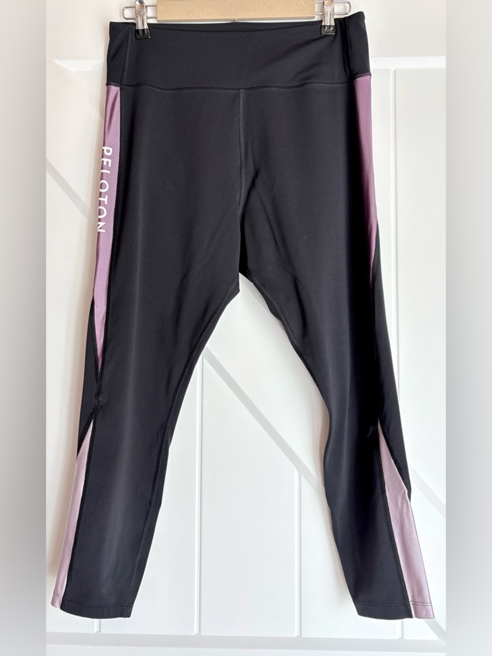 Peloton Colorblock Speed Leggings Black Purple XL